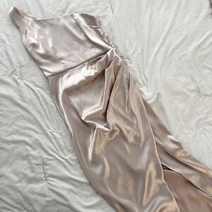 White Fox Champagne Willow Wrap Dress